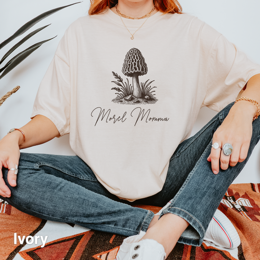 100% Cotton: Morel Momma Mushroom T-Shirt