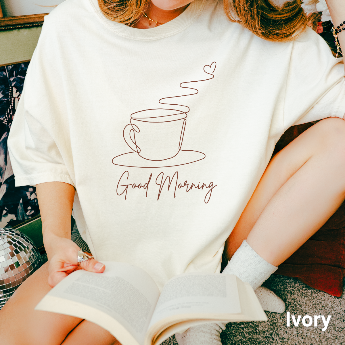 100% Cotton: Good Morning Coffee T-shirt