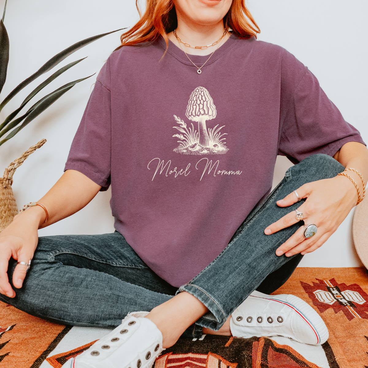 100% Cotton: Morel Momma Mushroom T-Shirt