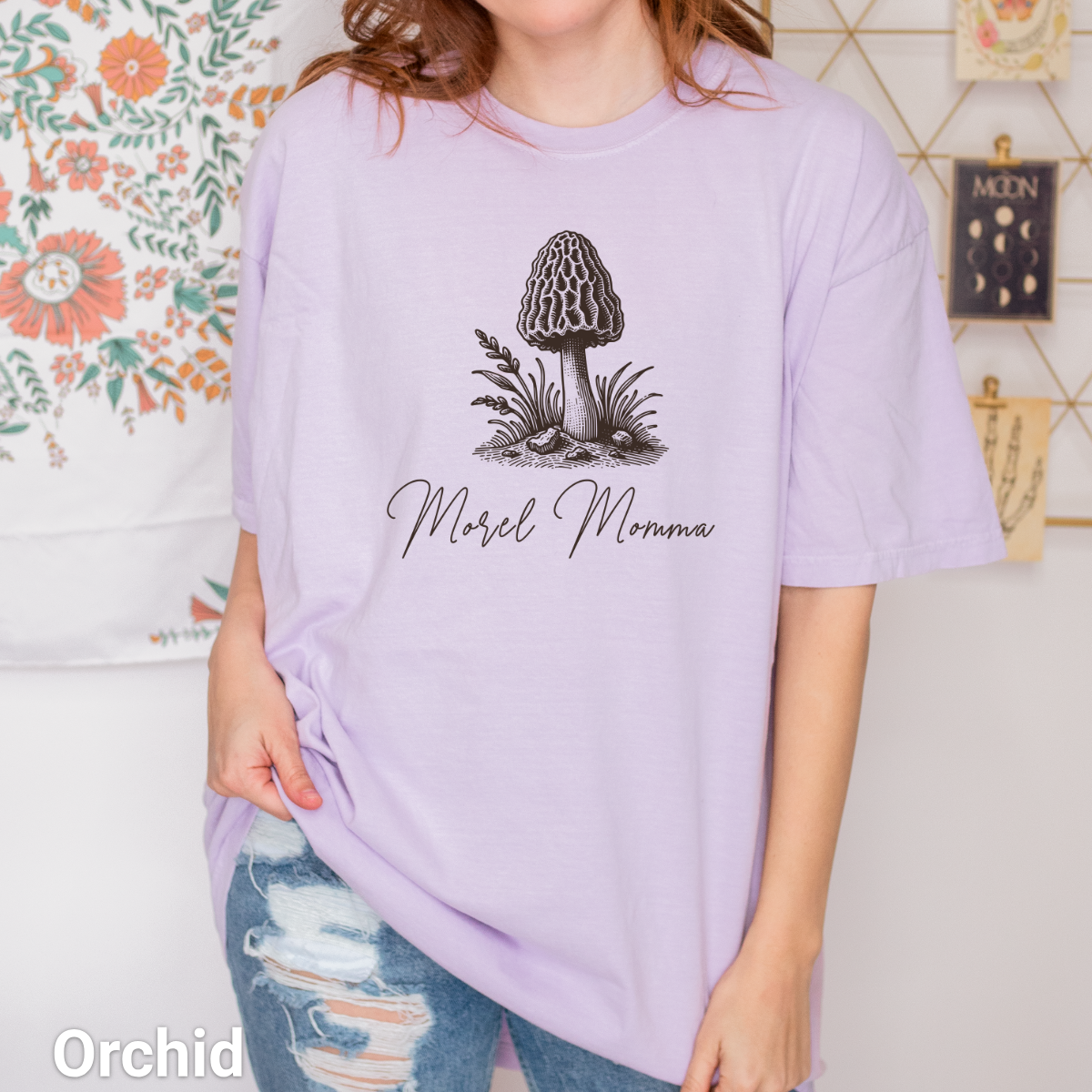 100% Cotton: Morel Momma Mushroom T-Shirt